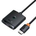 Baseus AirJoy 2-in-1, 4K, 60Hz, Bi-directional HDMI adapter with built-in HDMI male cable (1m), Black (B01331105111-01)