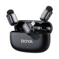 BOYA Microphone Wireless Mini 2-02 2.4GHz, AI Powered Noise Cancellation with 2 transmitters and 1 receiver (Lightning) Black EU