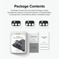 Ringke Galaxy A13 5G Camera Protector Full Cover Glass package (3 pcs) Black