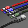 Baseus Cable Fast 4-in-1 For Lightning(2) + Type-C + Micro 3.5A 1.2m Black (CA1T4-A01)