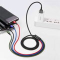 Baseus Cable Fast 4-in-1 For Lightning(2) + Type-C + Micro 3.5A 1.2m Black (CA1T4-A01)