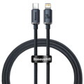 Baseus Type-C - Lightning cable, Crystal Shine Series Fast Charging Data Cable 20W 1.2m Black (CAJY000201)