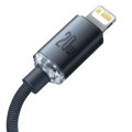 Baseus Type-C - Lightning cable, Crystal Shine Series Fast Charging Data Cable 20W 1.2m Black (CAJY000201)