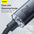Baseus Type-C - Lightning cable, Crystal Shine Series Fast Charging Data Cable 20W 1.2m Black (CAJY000201)