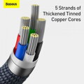 Baseus Type-C - Lightning cable, Crystal Shine Series Fast Charging Data Cable 20W 1.2m Black (CAJY000201)