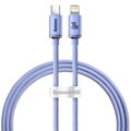 Baseus Type-C - Lightning cable, Crystal Shine Series Fast Charging Data Cable 20W 1.2m Purple (CAJY000205)