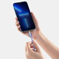 Baseus Type-C - Lightning cable, Crystal Shine Series Fast Charging Data Cable 20W 1.2m Purple (CAJY000205)