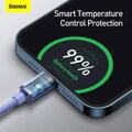 Baseus Type-C - Lightning cable, Crystal Shine Series Fast Charging Data Cable 20W 1.2m Purple (CAJY000205)