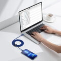 Baseus Type-C - Lightning cable, Crystal Shine Series Fast Charging Data Cable 20W 2m Blue (CAJY000303)