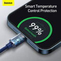 Baseus Type-C - Lightning cable, Crystal Shine Series Fast Charging Data Cable 20W 2m Blue (CAJY000303)