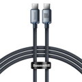Baseus Type-C - Type-C Crystal Shine series fast charging data cable 100W 1.2m Black (CAJY000601)