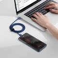 Baseus Type-C - Type-C Crystal Shine series fast charging data cable 100W 1.2m Blue (CAJY000603)