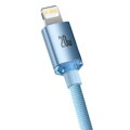 Baseus Type-C - Lightning cable Crystal Shine Series Lightning Fast Charging Power Delivery 20W 1,2m Light Blue (CAJY001303)