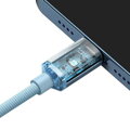 Baseus Type-C - Lightning cable Crystal Shine Series Lightning Fast Charging Power Delivery 20W 1,2m Light Blue (CAJY001303)