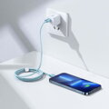 Baseus Type-C - Lightning cable Crystal Shine Series Lightning Fast Charging Power Delivery 20W 1,2m Light Blue (CAJY001303)