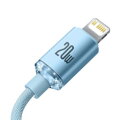 Baseus Type-C - Lightning cable Crystal Shine Series Lightning Fast Charging Power Delivery 20W 1,2m Light Blue (CAJY001303)