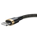 Baseus Lightning Cafule Cable 1.5A 2m Gold + Black (CALKLF-CV1)