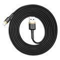 Baseus Lightning Cafule Cable 1.5A 2m Gold + Black (CALKLF-CV1)