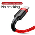 Baseus Lightning Cafule Cable 2A, 3m Red/ Black (CALKLF-R09)
