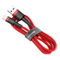 Baseus Lightning Cafule Cable 2A, 3m Red/ Black (CALKLF-R09)