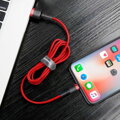 Baseus Lightning Cafule Cable 2A, 3m Red/ Black (CALKLF-R09)