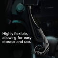Baseus Lightning Fish eye Spring Data Cable 2A 1m Black (CALSR-01)