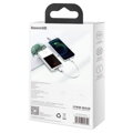 Baseus Lightning Superior Series cable, Fast Charging, Data 2.4A, 0.25m White (CALYS-02)