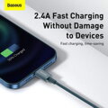 Baseus Lightning Superior Series cable, Fast Charging, Data 2.4A, 1m Blue (CALYS-A03)