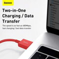 Baseus Lightning Superior Series cable, Fast Charging, Data 2.4A, 1m Red (CALYS-A09)