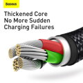 Baseus Universal Tungsten 3-in-1 USB cable (Type C / Lightning / micro USB) 3.5A 1.5m Black (CAMLTWJ-01)