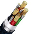 Baseus Universal Flash Series 3-in-1 Fast Charging Data Cable (USB-A to Micro + Lightning + Type-C) 100W, 1.2m Blue (CASS030103)