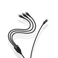 Baseus Universal Flash Series 3-in-1 Fast Charging Data Cable (USB-A to Micro + Lightning + Type-C) 100W, 1.2m Blue (CASS030103)