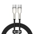 Baseus Type-C - Type-C Cable Cafule Series Metal Fast charge/data 100W (20V/5A) 1m Black (CATJK-C01)