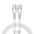Baseus Type-C - Type-C cable Cafule Series Metal Fast charge/data 100W (20V/5A) 1m White (CATJK-C02)