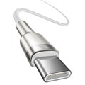 Baseus Type-C - Type-C cable Cafule Series Metal Fast charge/data 100W (20V/5A) 1m White (CATJK-C02)