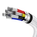Baseus Type-C - Type-C cable Cafule Series Metal Fast charge/data 100W (20V/5A) 1m White (CATJK-C02)