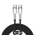 Baseus Type-C - Type-C cable Cafule Series Metal Fast charge/data 100W (20V/5A) 2m Black (CATJK-D01)