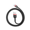 Baseus Type-C Cafule Cable 3A 0.5m Red + Black (CATKLF-A91)