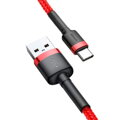 Baseus Type-C Cafule cable 3A 1m Red + Red (CATKLF-B09)