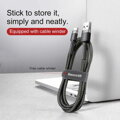 Baseus Type-C Cafule Cable 3A 1m Gray + Black (CATKLF-BG1)