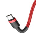 Baseus Type-C - Type-C Cafule Cable PD 2.0, QC 3.0, 60W, 3A, 1m, Red (CATKLF-G09)