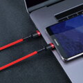 Baseus Type-C - Type-C Cafule Cable PD 2.0, QC 3.0, 60W, 3A, 1m, Red (CATKLF-G09)