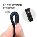 Baseus Type-C - Type-C cable Cafule PD2.0 60W Flash charge (20V 3A) 1m Gray/Black (CATKLF-GG1)