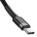 Baseus Type-C - Type-C cable Cafule PD2.0 60W Flash charge (20V 3A) 1m Gray/Black (CATKLF-GG1)