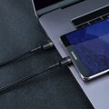 Baseus Type-C - Type-C cable Cafule PD2.0 60W Flash charge (20V 3A) 1m Gray/Black (CATKLF-GG1)