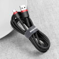 Baseus Type-C Cafule cable 2A, 3m Red/Black (CATKLF-U91)
