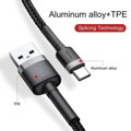 Baseus Type-C Cafule cable 2A, 3m Gray/Black (CATKLF-UG1)