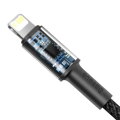 Baseus Type-C - Lightning High Density Braided Fast charging cable PD 20W 1m Black (CATLGD-01)