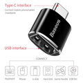 Baseus Converter USB Female To Type-C Male Black (CATOTG-01)