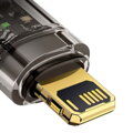 Baseus Lightning Explorer Series Auto Power-Off Fast Charging Data Cable 2.4A, 1m Black (CATS000401)